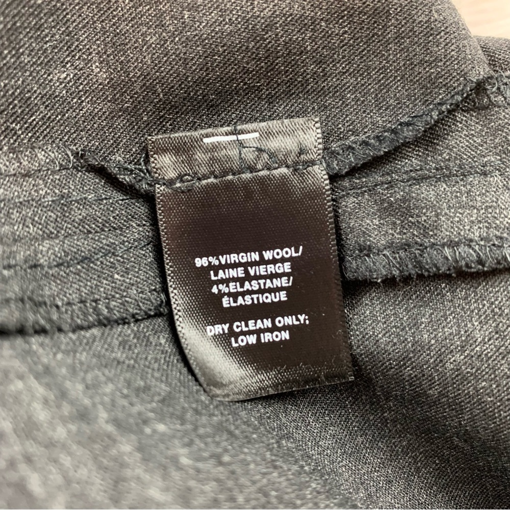 Lafayette 148 Barrow stretch wool‎ straight leg pants trousers grey workwear - Picture 9 of 10